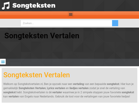 'songtekstvertalen.nl' screenshot
