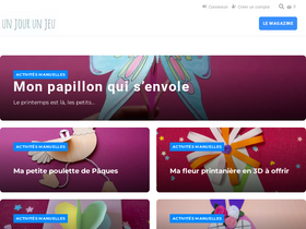 'unjourunjeu.fr' screenshot