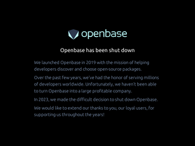 'openbase.com' screenshot