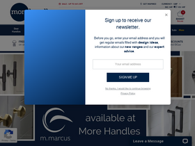 'morehandles.co.uk' screenshot