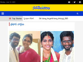 'navatelangana.com' screenshot