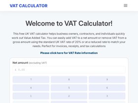 'vatcalculator.co.uk' screenshot