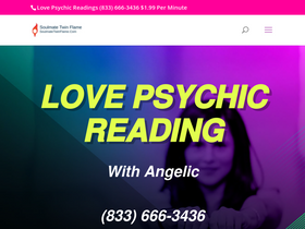 'soulmatetwinflame.com' screenshot