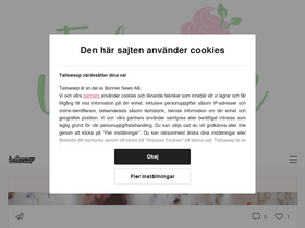 'fridasvegobak.se' screenshot