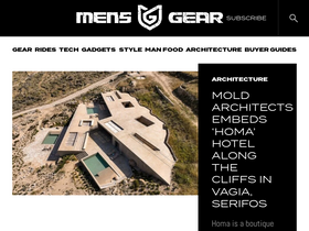 'mensgear.net' screenshot