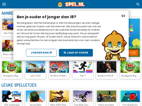 'spel.nl' screenshot