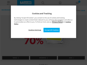 'mandmdirect.com' screenshot