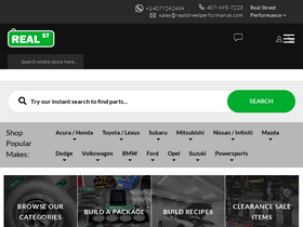 'realstreetperformance.com' screenshot
