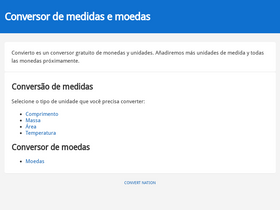 'conversormedidas.com' screenshot