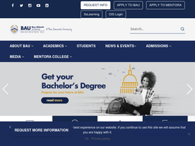 'bau.edu' screenshot