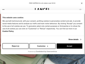'lancel.com' screenshot