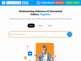 'callersmart.com' screenshot