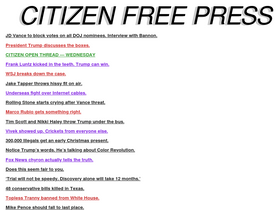 'citizenfreepress.com' screenshot