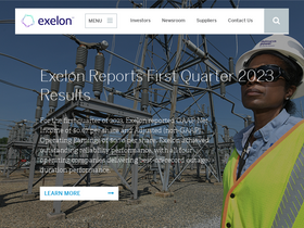 'exeloncorp.com' screenshot