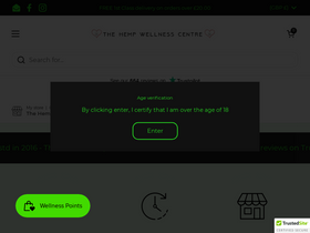 The Hemp Wellness Centre homepage screenshot