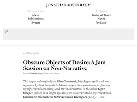 'jonathanrosenbaum.net' screenshot