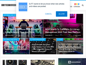 'djtechtools.com' screenshot