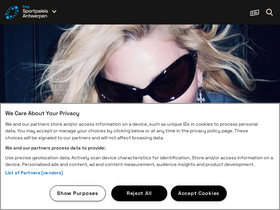 'sportpaleis.be' screenshot