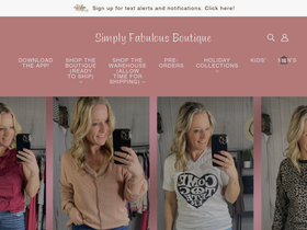 simplyfabulous.shop homepage screenshot