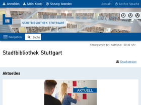 'stadtbibliothek-stuttgart.de' screenshot