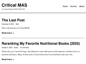 'criticalmas.org' screenshot