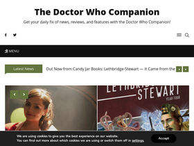 'thedoctorwhocompanion.com' screenshot