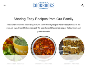 'theseoldcookbooks.com' screenshot