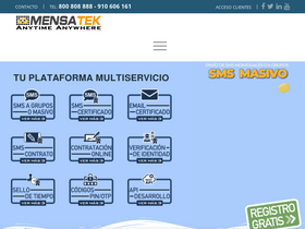 'mensatek.com' screenshot