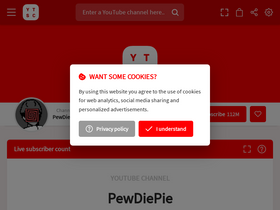 'subscribercounter.com' screenshot