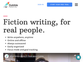 'dabblewriter.com' screenshot