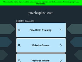 Puzzlesplash homepage screenshot