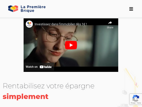 'lapremierebrique.fr' screenshot