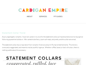 'cardiganempire.com' screenshot