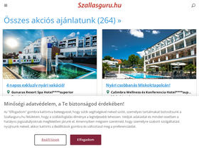'szallasguru.hu' screenshot
