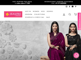 Seasons Chennai homepage screenshot