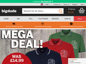 'bigdudeclothing.co.uk' screenshot