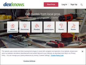 'dexknows.com' screenshot