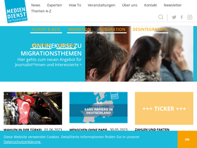 'mediendienst-integration.de' screenshot