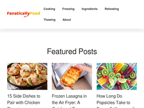 'fanaticallyfood.com' screenshot