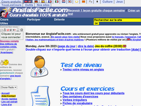'anglaisfacile.com' screenshot