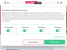'toeleveringonline.nl' screenshot