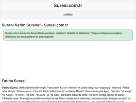 'suresi.com.tr' screenshot