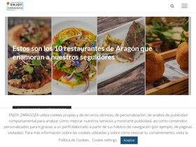 'enjoyzaragoza.es' screenshot
