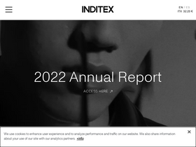 'inditex.com' screenshot