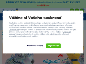 'sparkys.cz' screenshot
