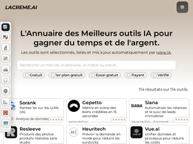 Screenshot of lacreme.ai