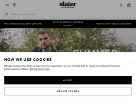 'slaters.co.uk' screenshot