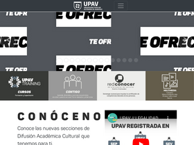 'upav.edu.mx' screenshot