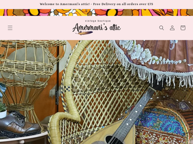 amermanis-attic.com homepage screenshot