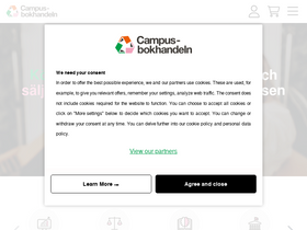'campusbokhandeln.se' screenshot